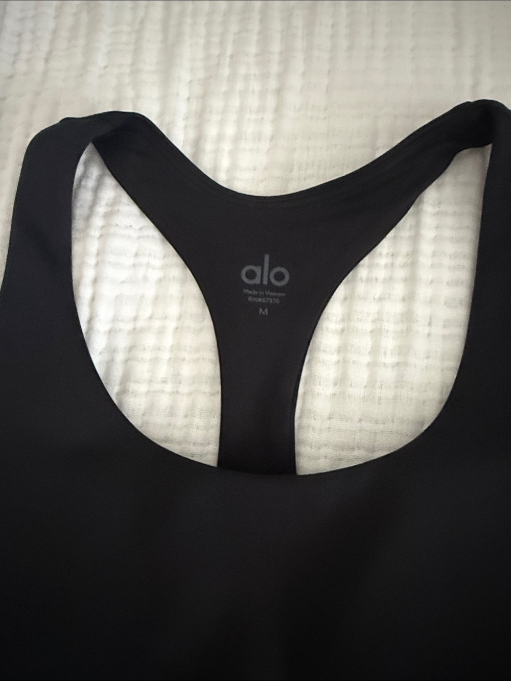 ALO Yoga Black Backless Racer Dress with Built-In Bra - Picture 4 of 4
